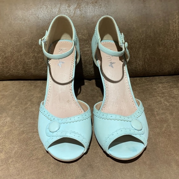 Kate & Mallory Shoes - K&M robin blue heels 9.5